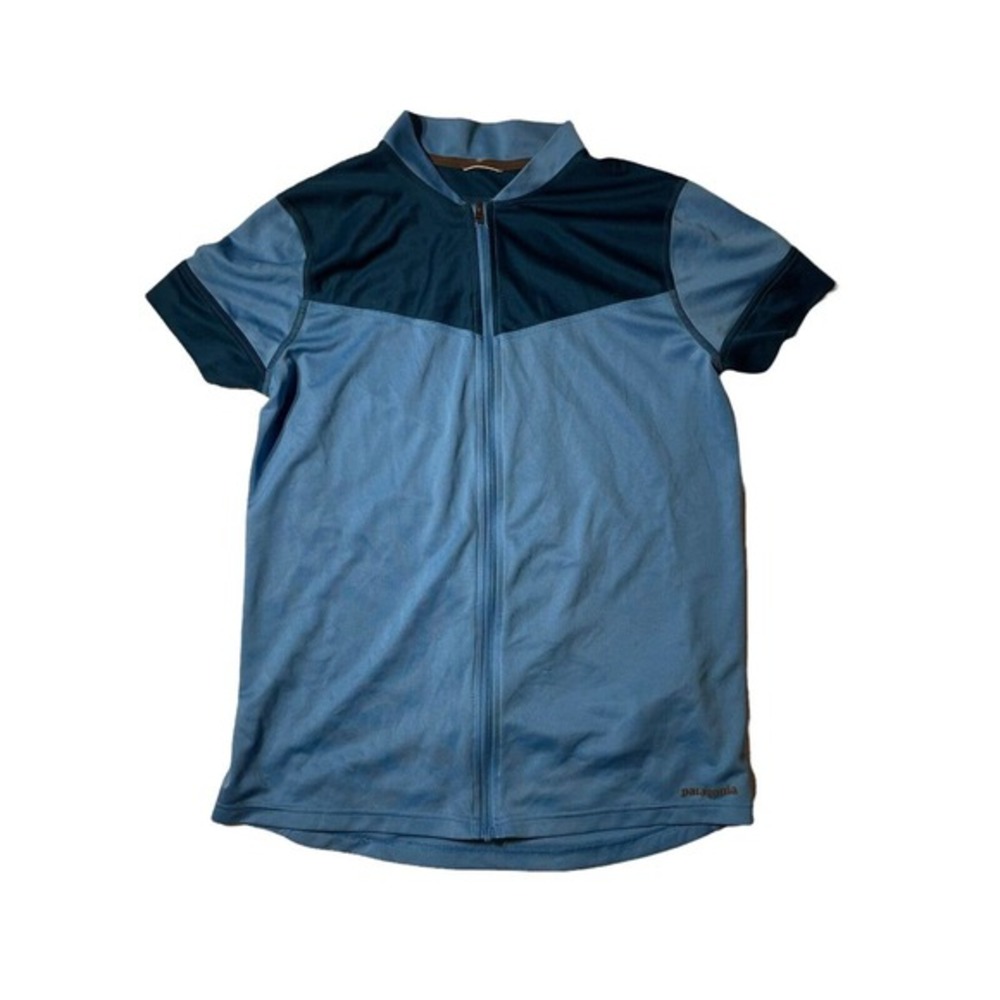 Patagonia Crank Craft Bike Jersey Women's Radar Blue‎ Medium Bike Cycling